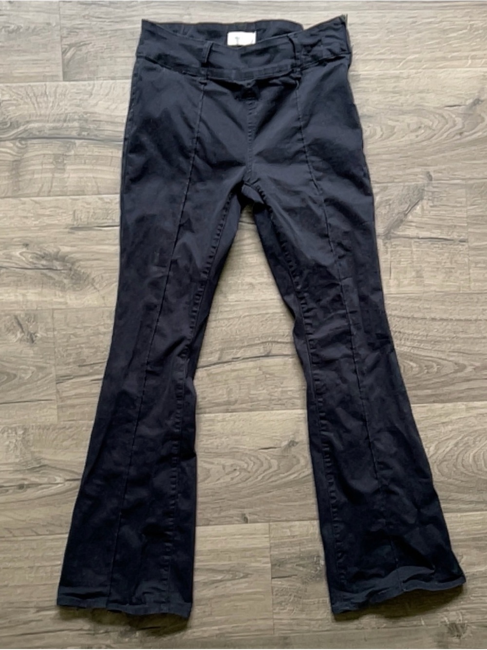 PacSun Women’s Cotton Stretch Black Flare Leg Pants